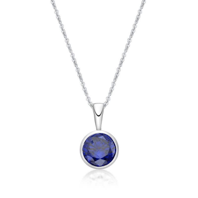 Picture of FEBRUARY  , 5mm BEZEL PENDANT with CHAIN